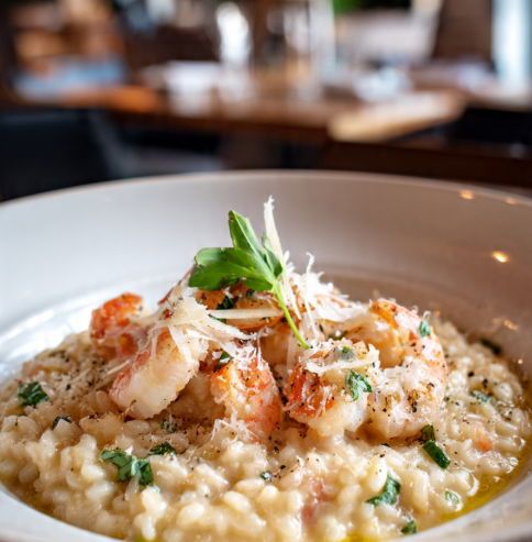 Shrimp Scampi Risotto (NEW Item).