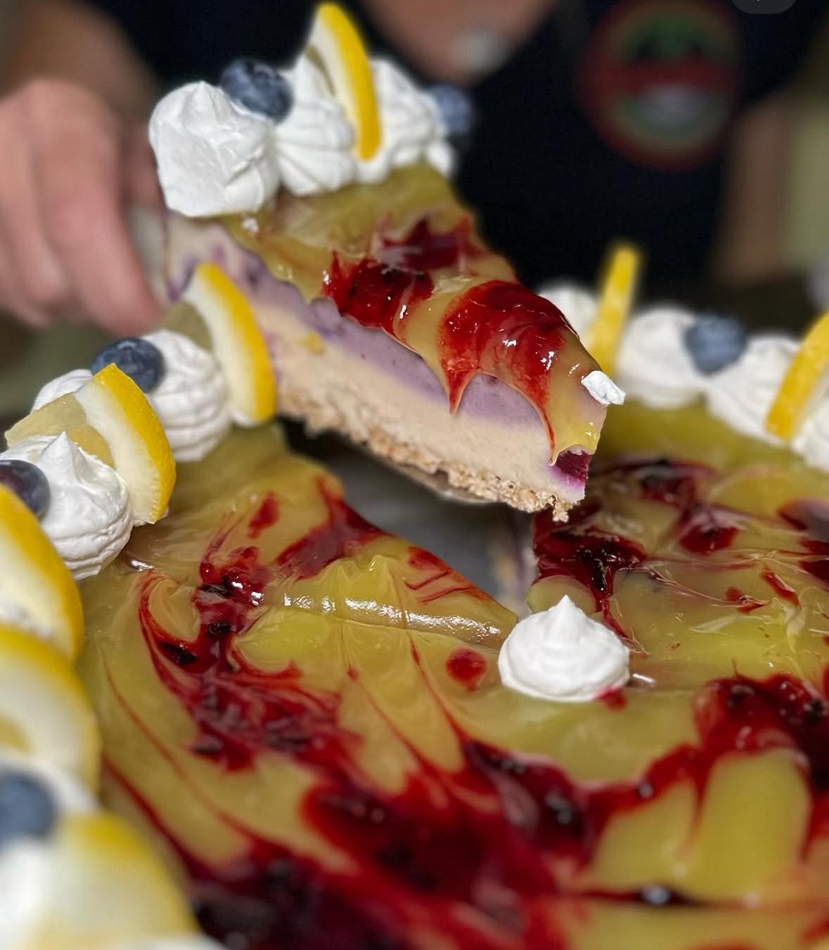 Lemon Blueberry CheeseCake.