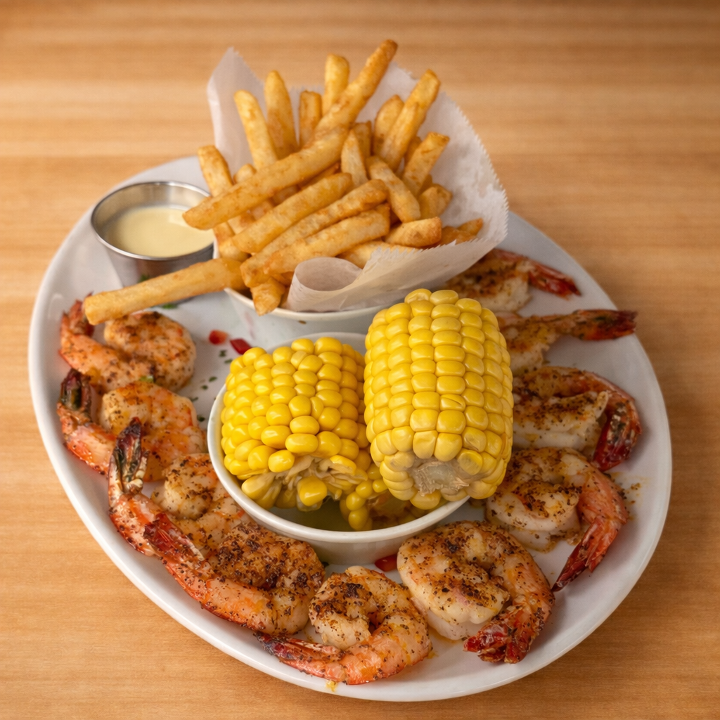 Shrimp Plate.