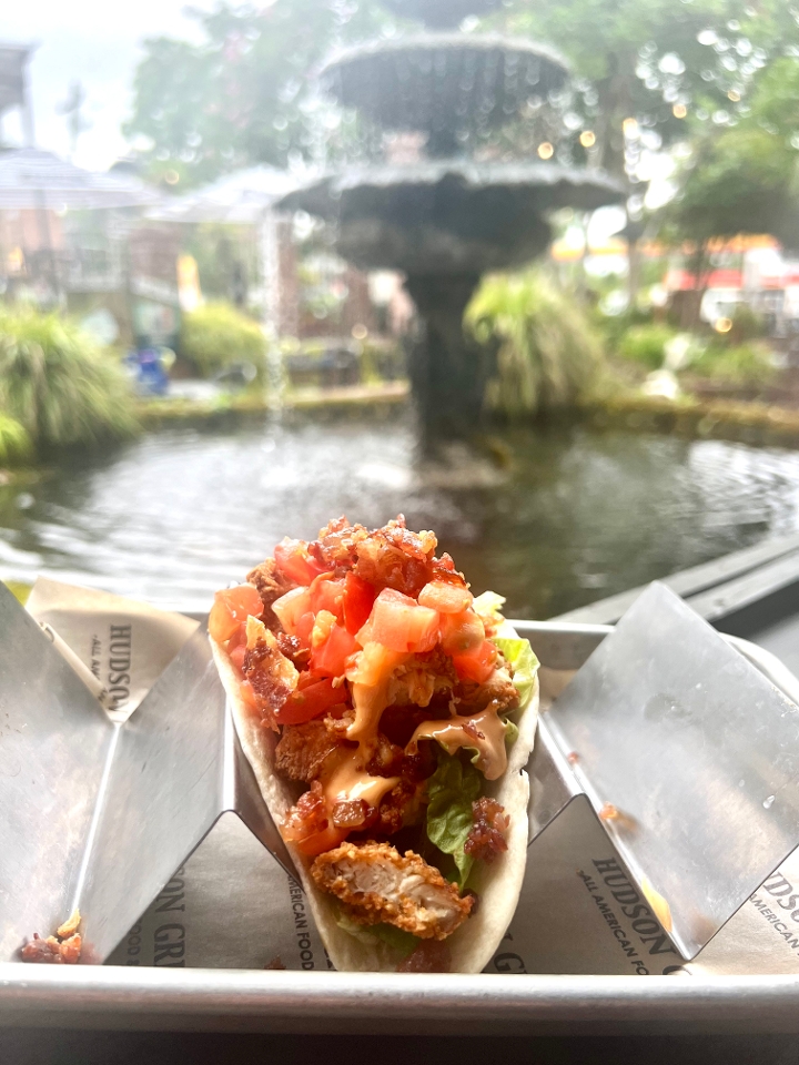 Fried Chicken BLT Taco.