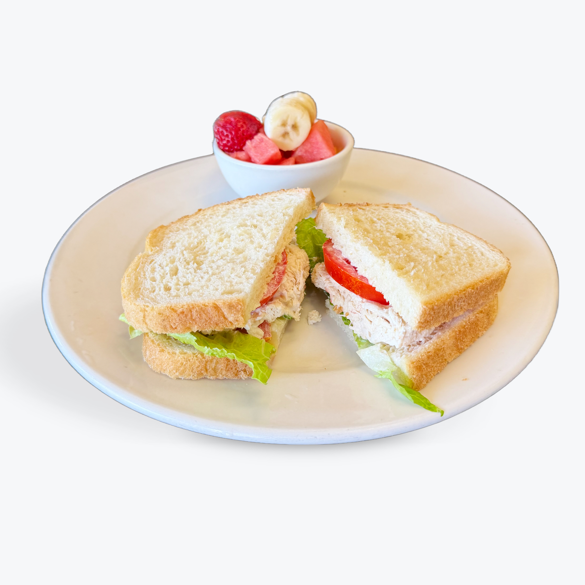 CHICKEN SALAD SANDWICH.