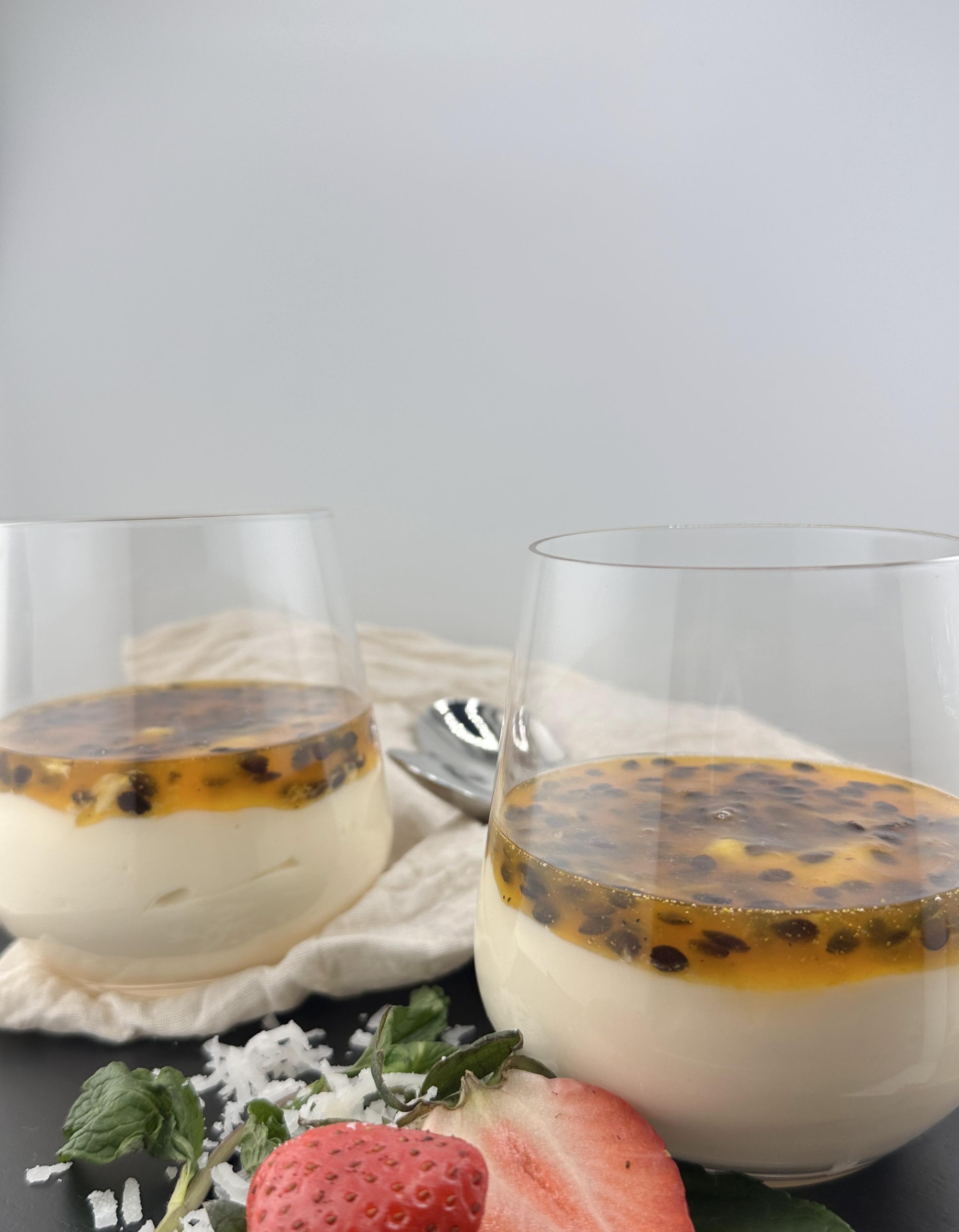 Passion Fruit Mousse.