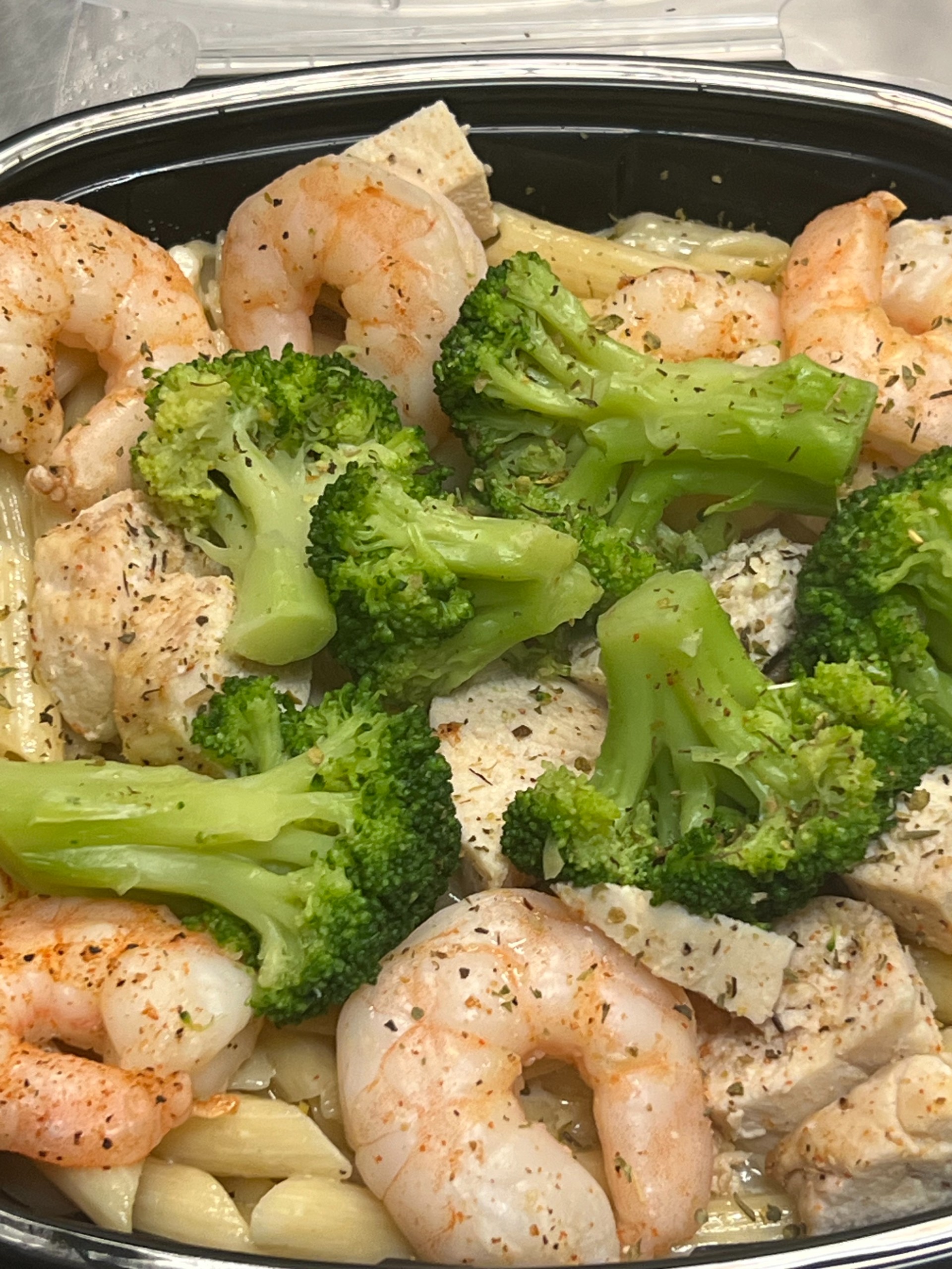 Shrimp and Broccoli.