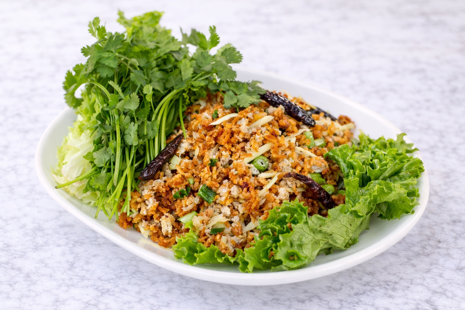 Namsod w/ Crispy Rice.
