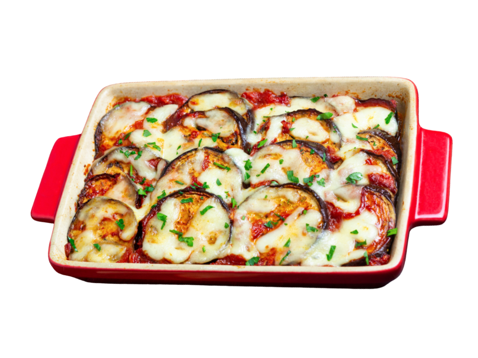 Half Eggplant Parmigiana.
