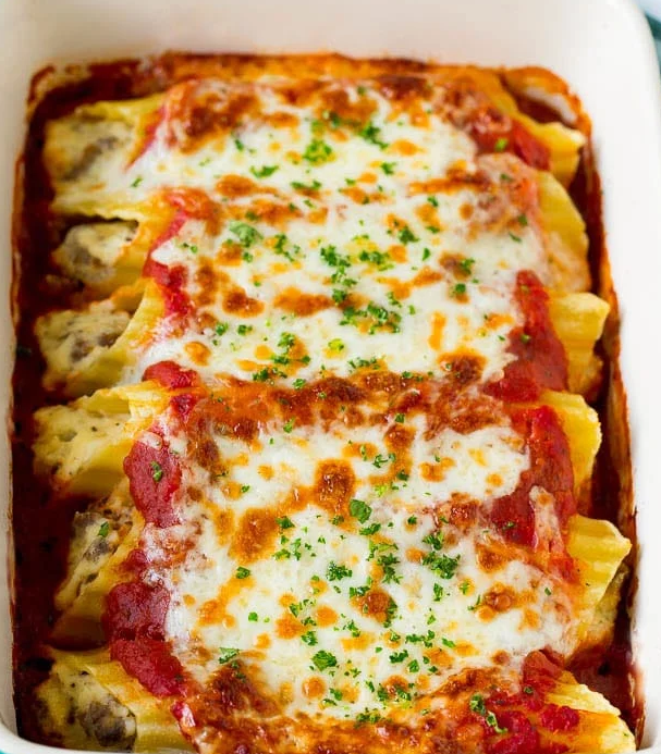 Half Tray Manicotti.