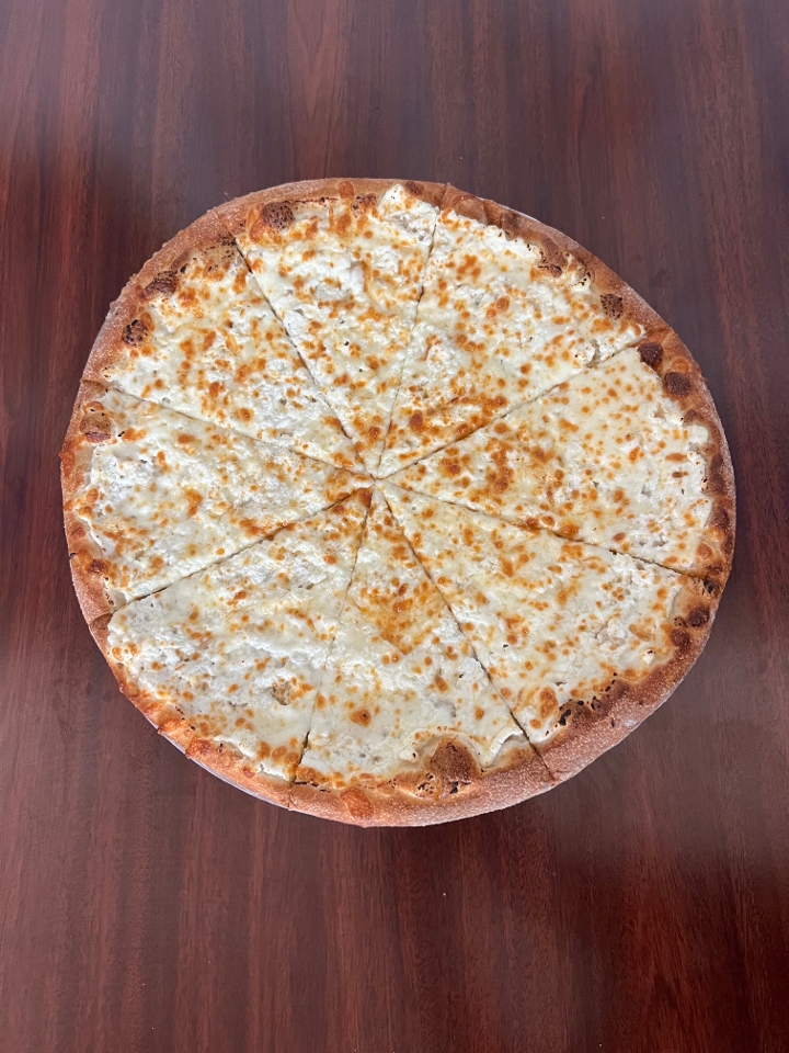 Famous White Pizza.