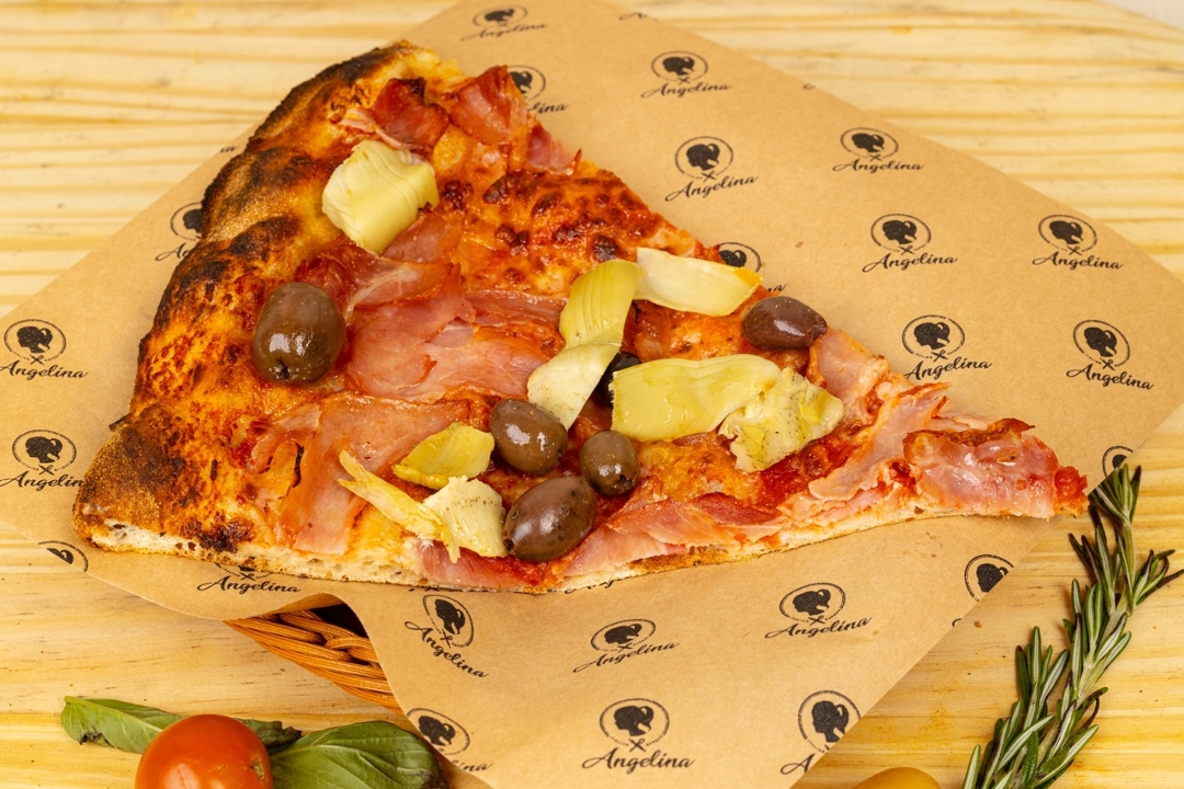 Capricciosa Pizza - Slice.