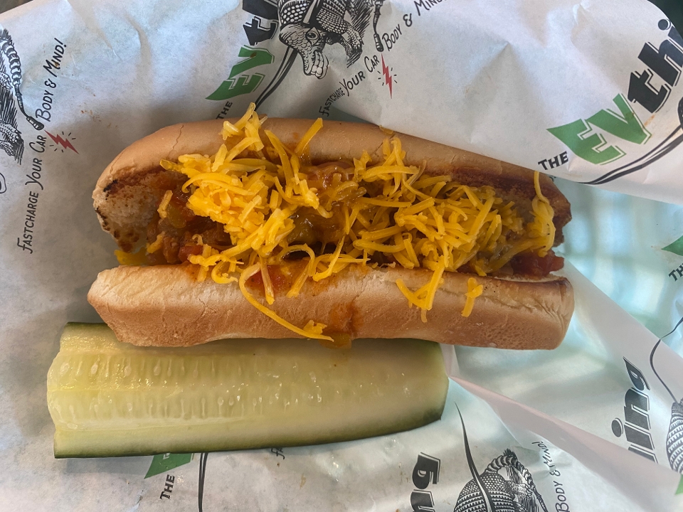 Chili Cheese Dog.
