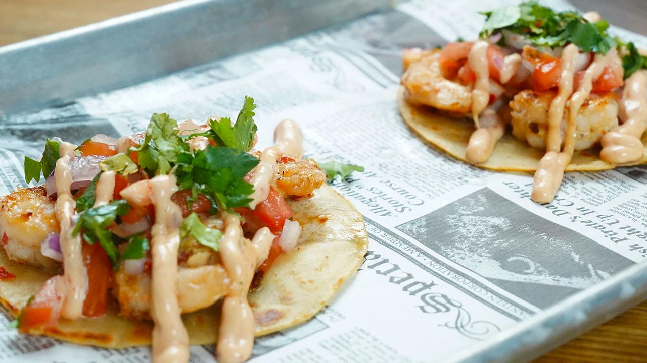 Baja Shrimp Tacos.