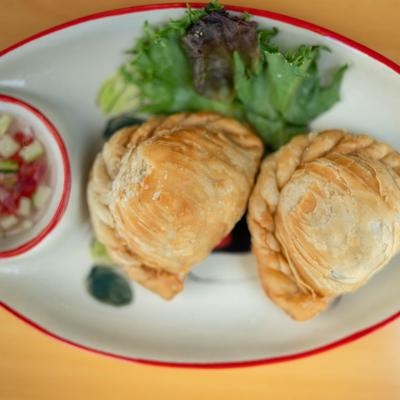 Potato Curry puff (Vegan).