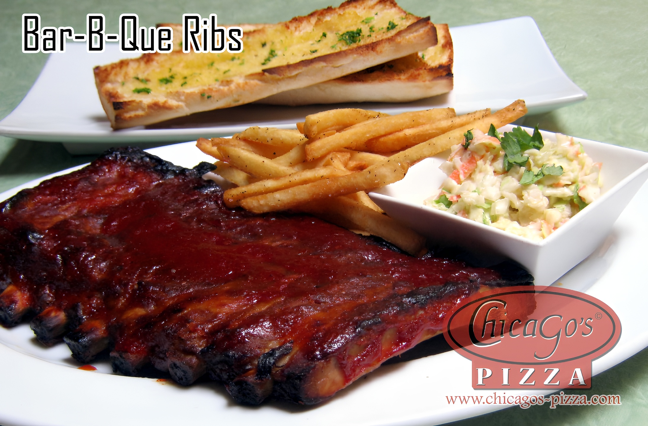 1/2 Slab BBQ Baby Back Ribs.