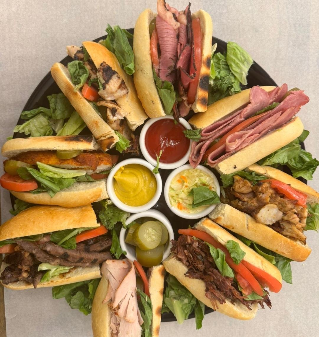 Deli Sandwich Platter.