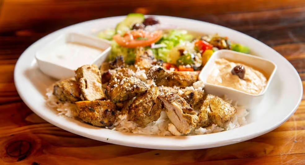 Chicken Kabab Platter.
