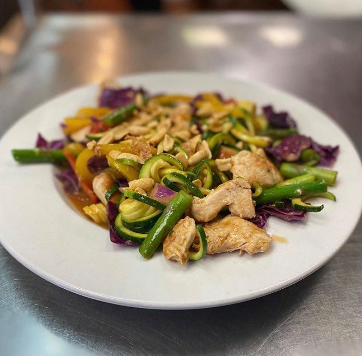 Thai Peanut Chicken Pasta.