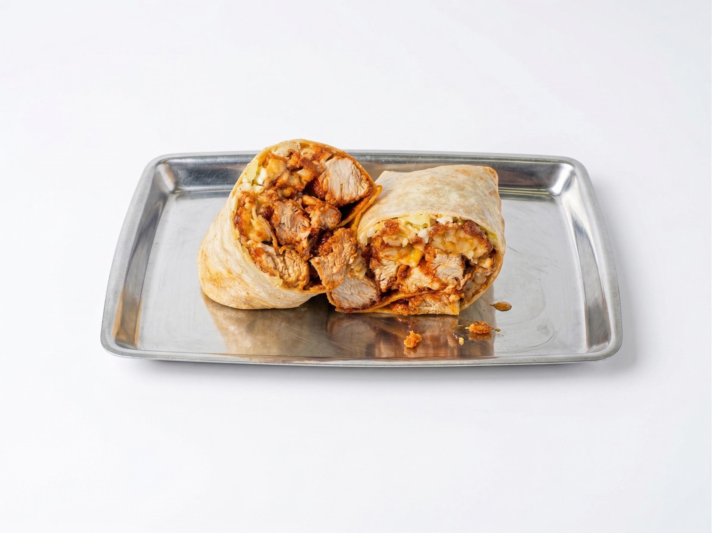 Hot Chicken Mac & Cheese Wrap.