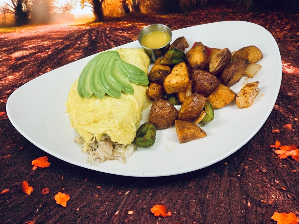 Crab & Shrimp Omelet.