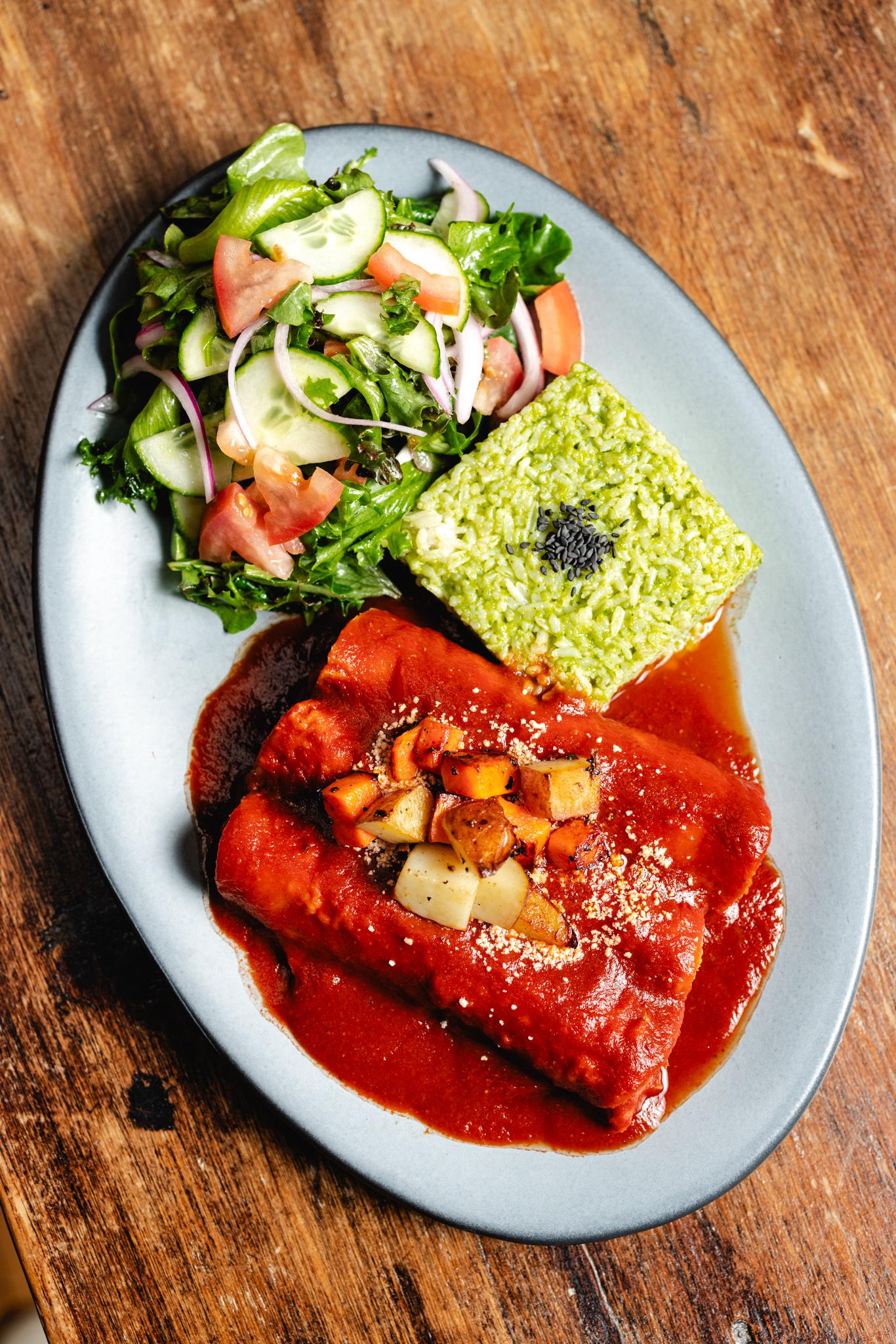 Enchiladas Rojas.