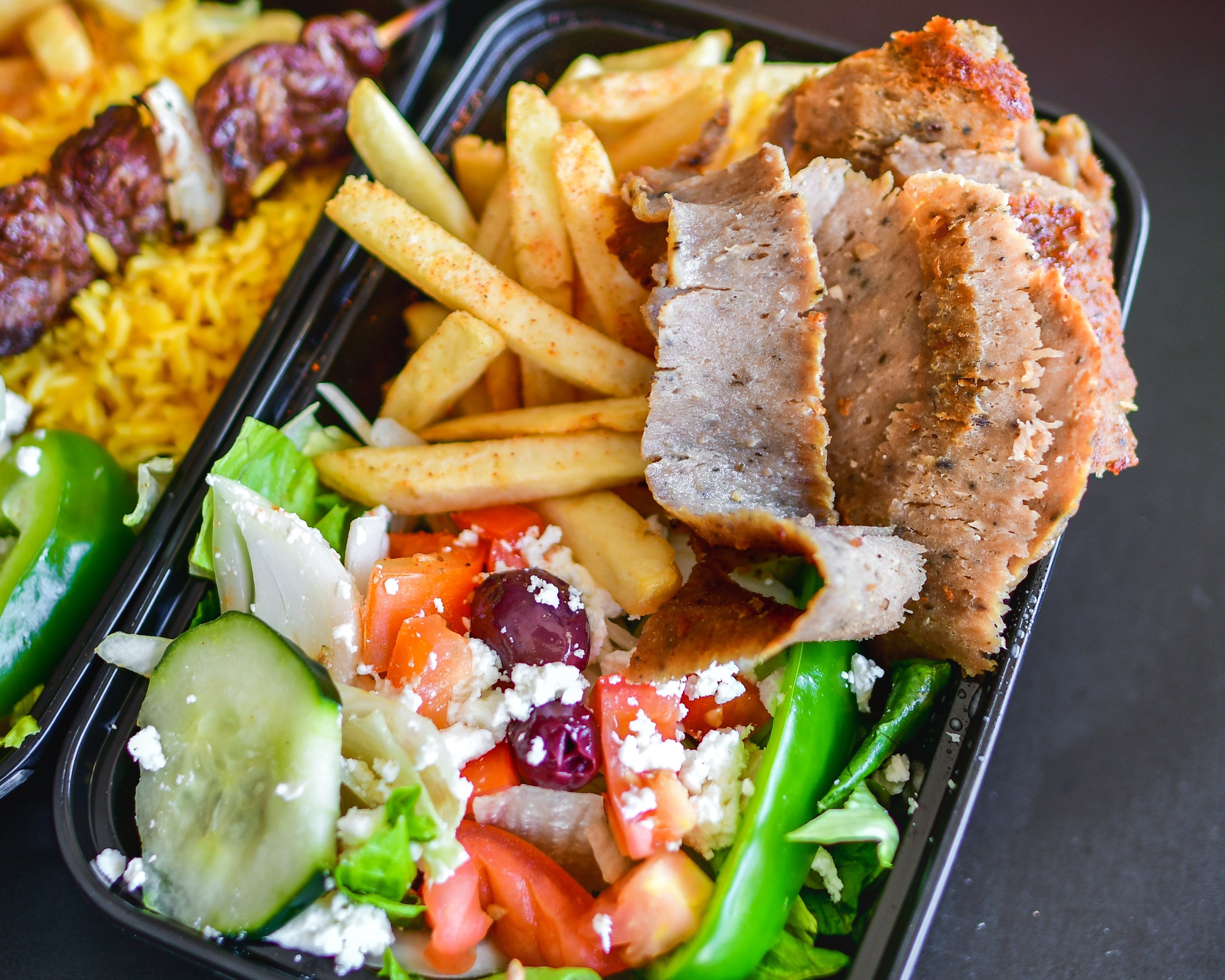 Gyro Plate Lunch Box.