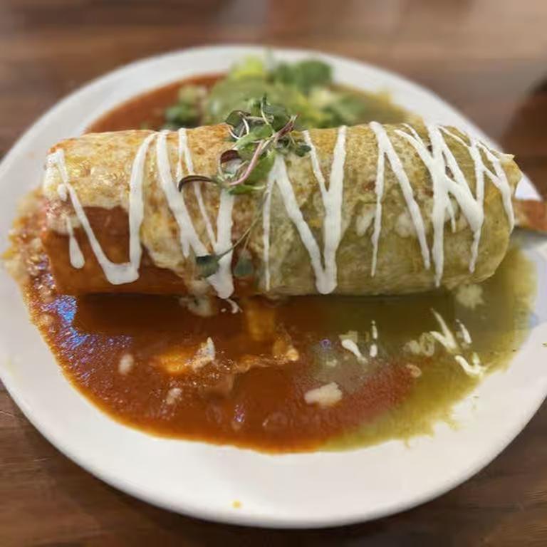 Wet Burrito Plate.