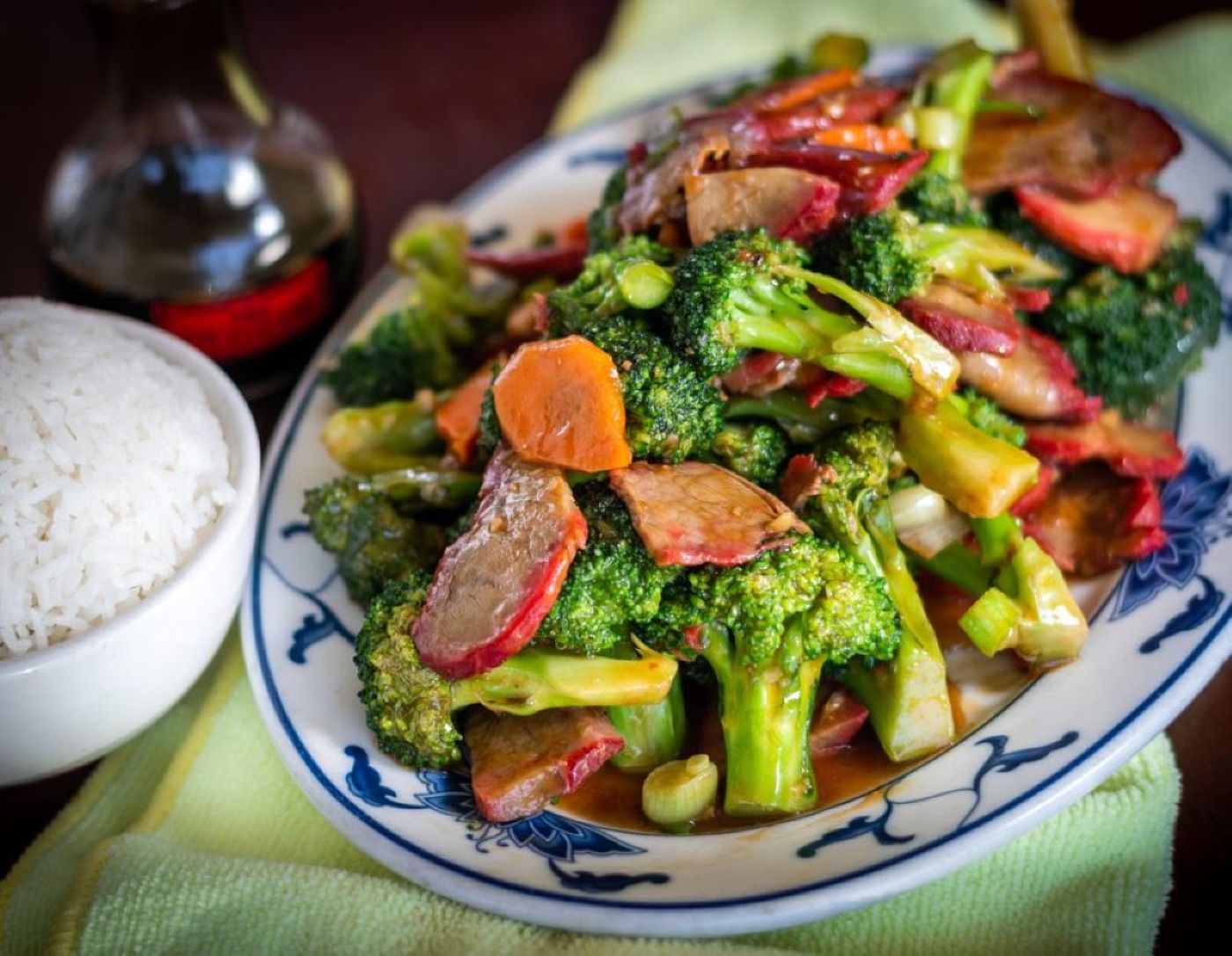 BBQ Pork with Broccoli.