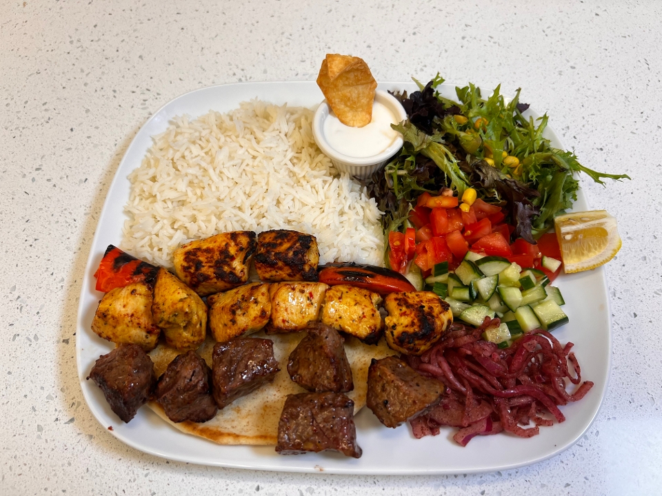 Mixed Kebab Plate.