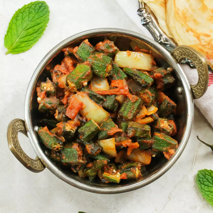 Bhindi [Okra] Masala [Vegan].