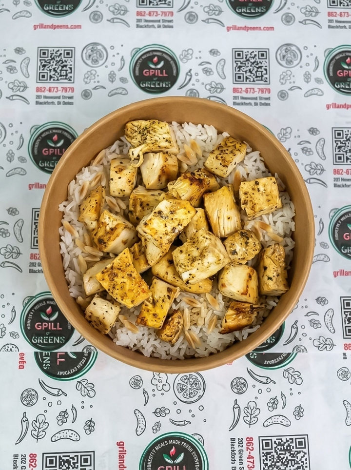 Grilled Chicken with Rice or Salad.