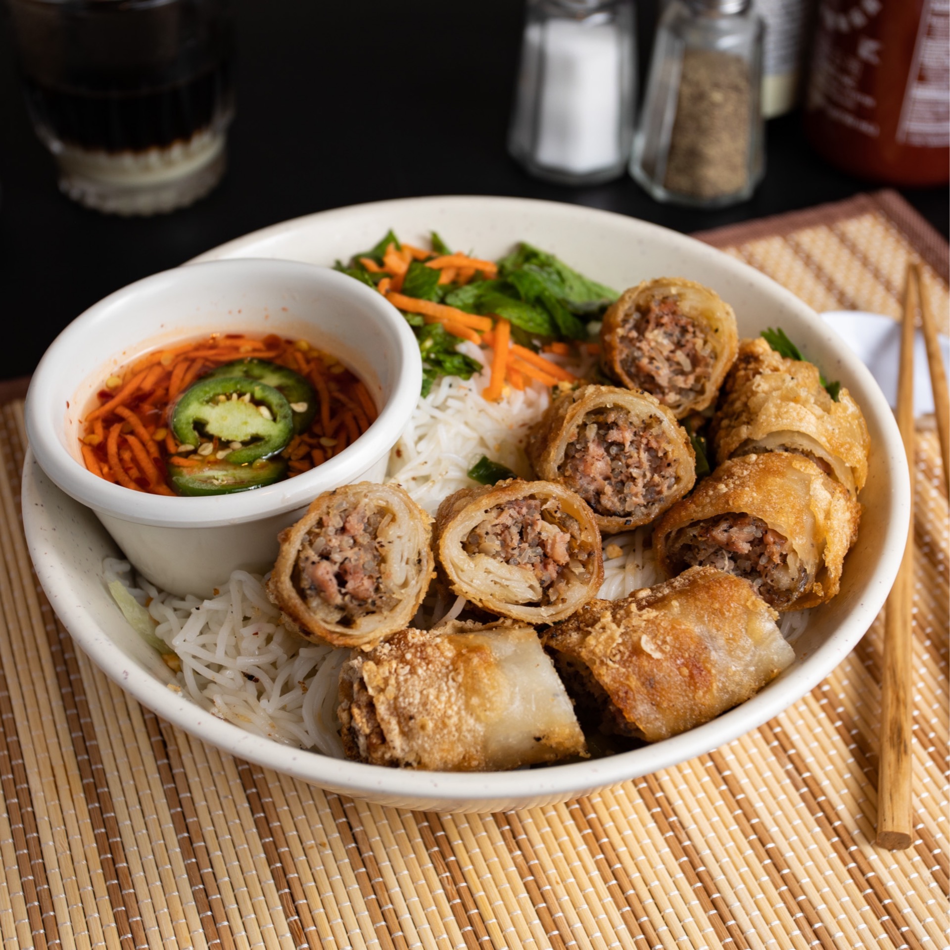 Regular Price - 16. Imperial rolls over vermicelli - bún chả giò.