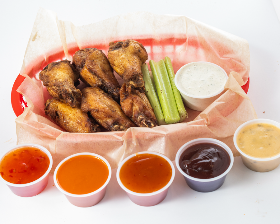 6 wings - Pick 1 flavor.