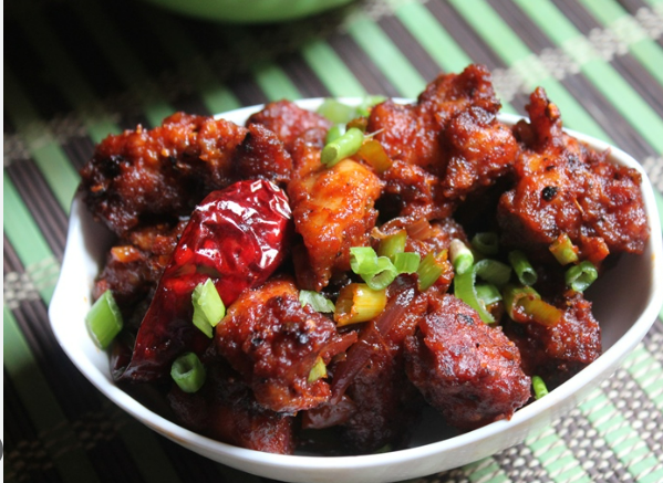 Chilly Chicken Dry.