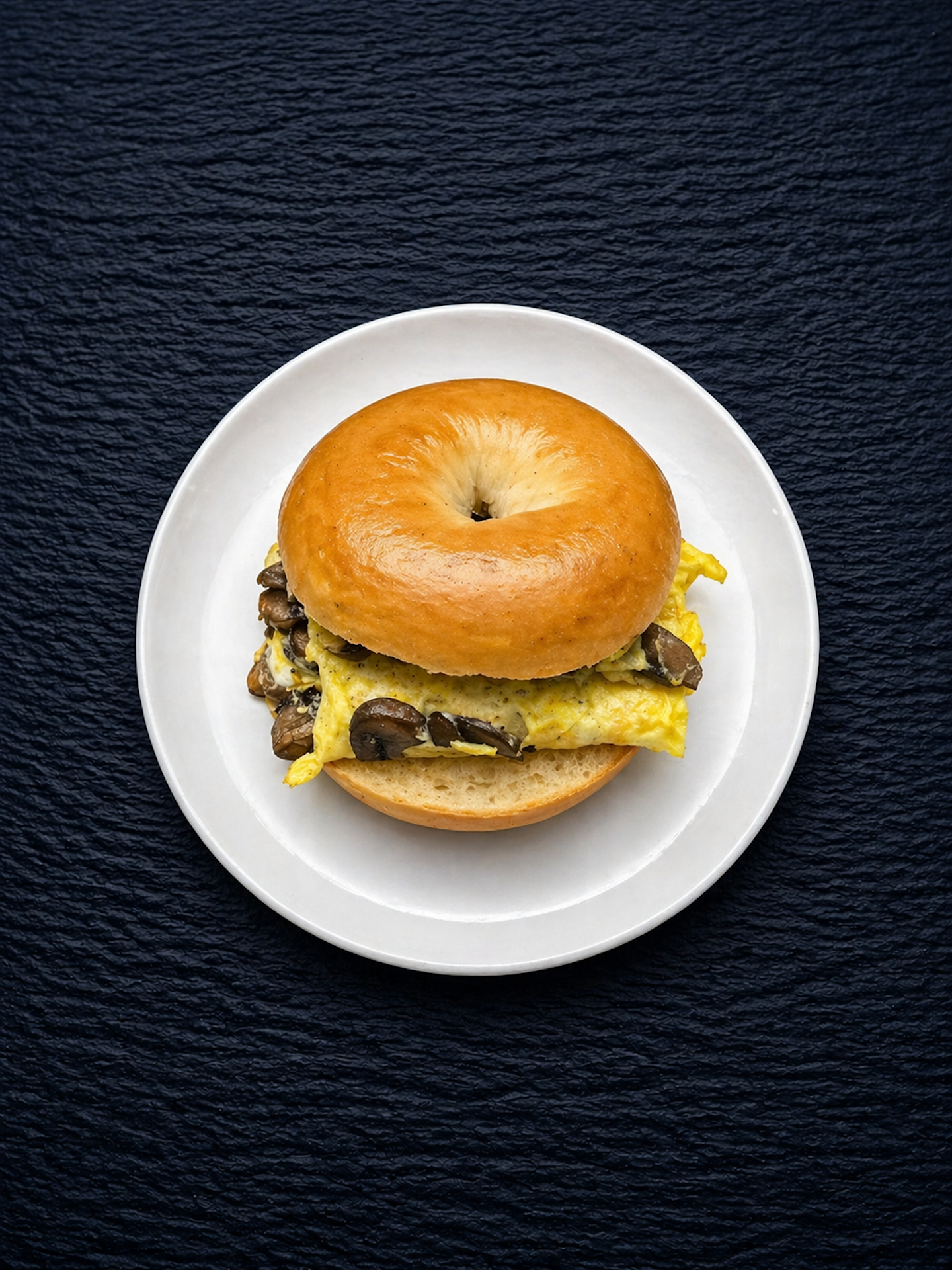 E5 Mushroom Omelet Sandwich.