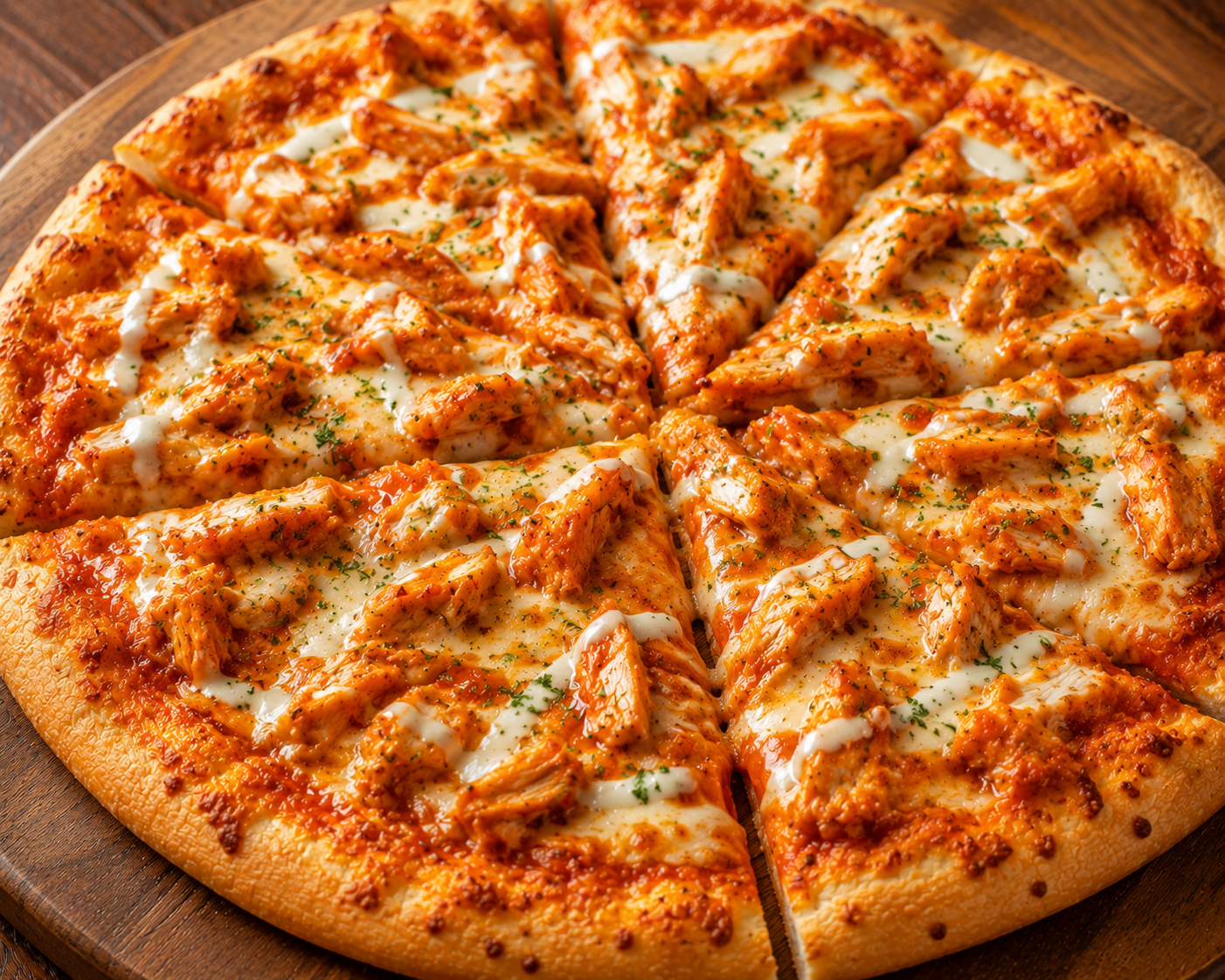 Buffalo Chicken Pizza.