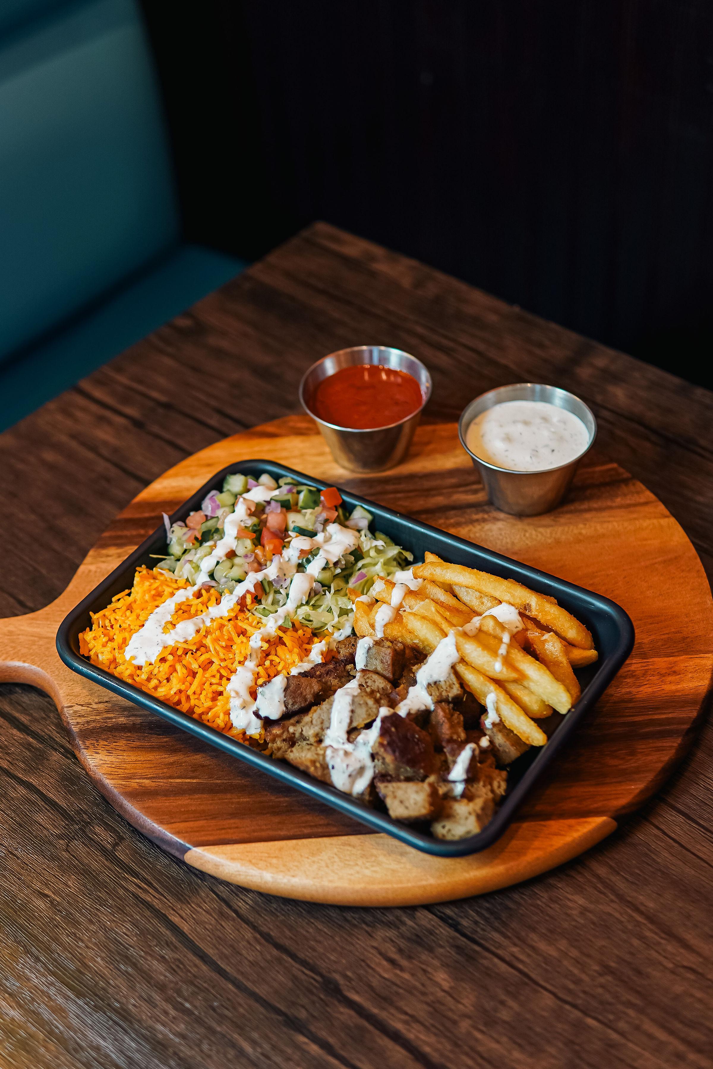 Lamb/Beef Over Rice.