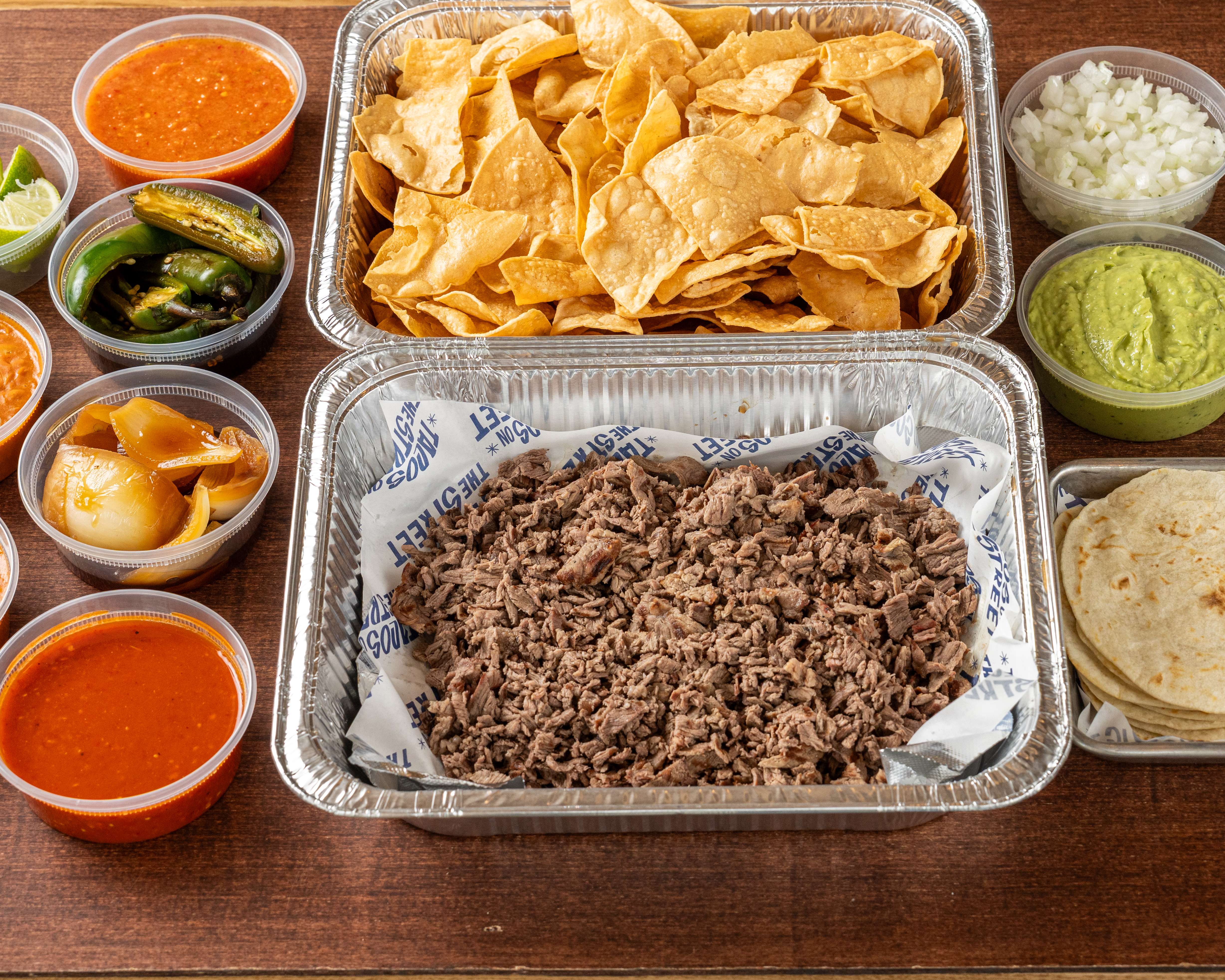 Tray of 1 Pound (lb) of Carne Asada.