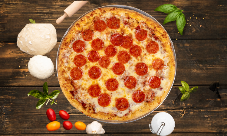 Large Pepperoni Pizza.