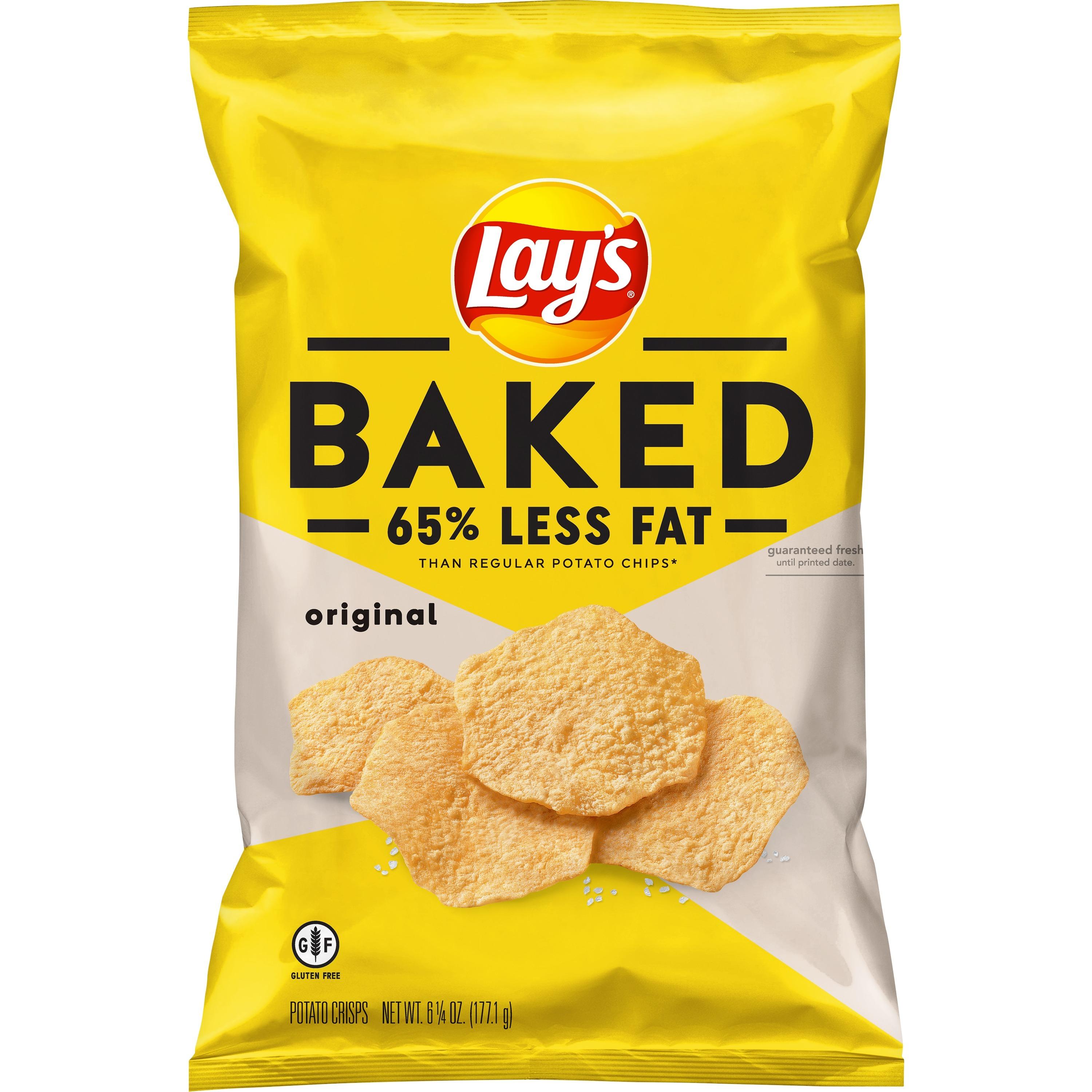 Lay S Baked Original Potato Chips  6.25 Oz Bag.