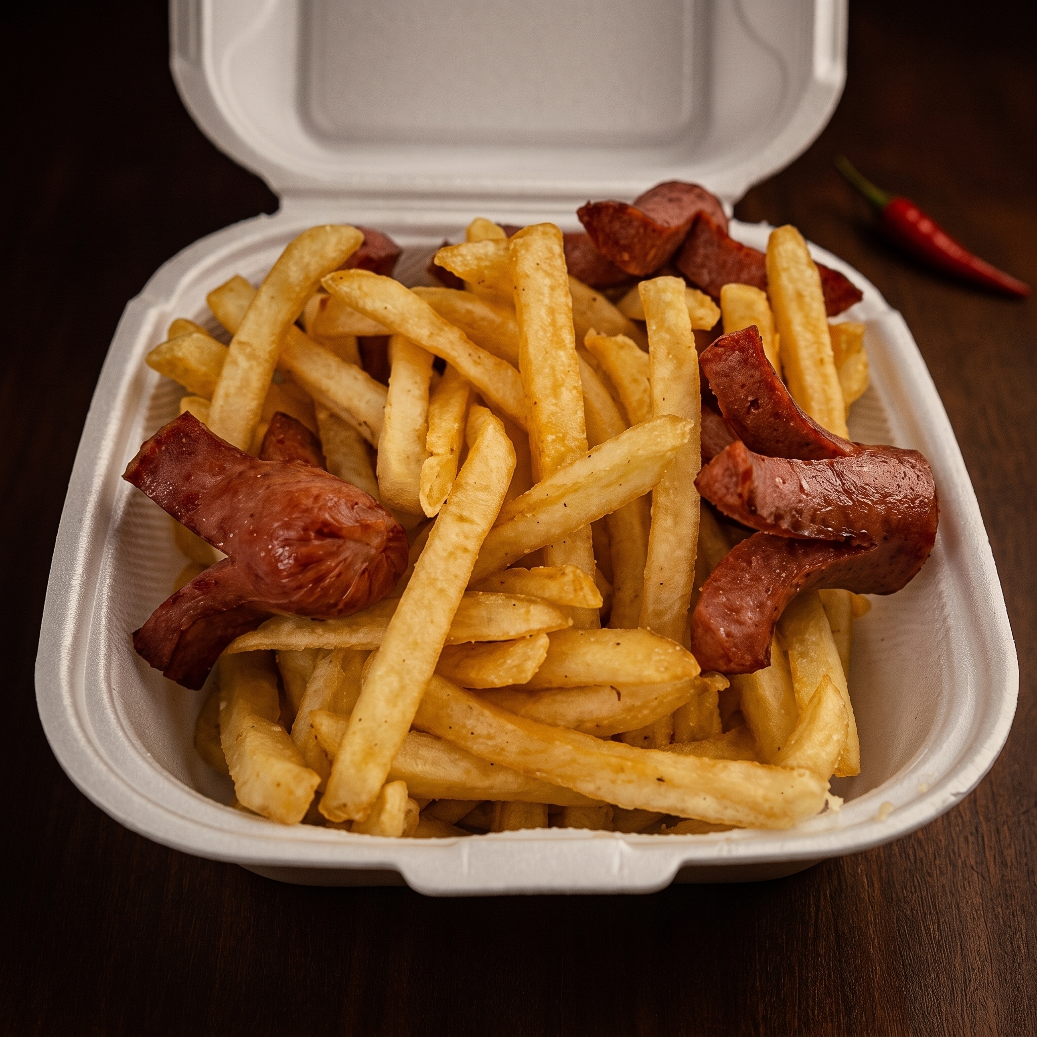 Kid's Salchipulpo and Fries.
