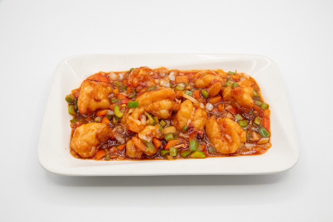 Szechuan Shrimp.
