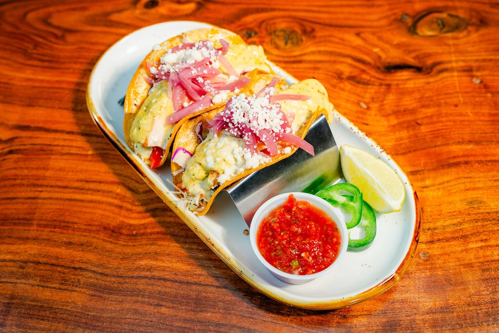 Two Mahi Mahi Tacos.