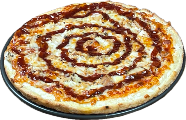 BBQ Chicken Pizza.
