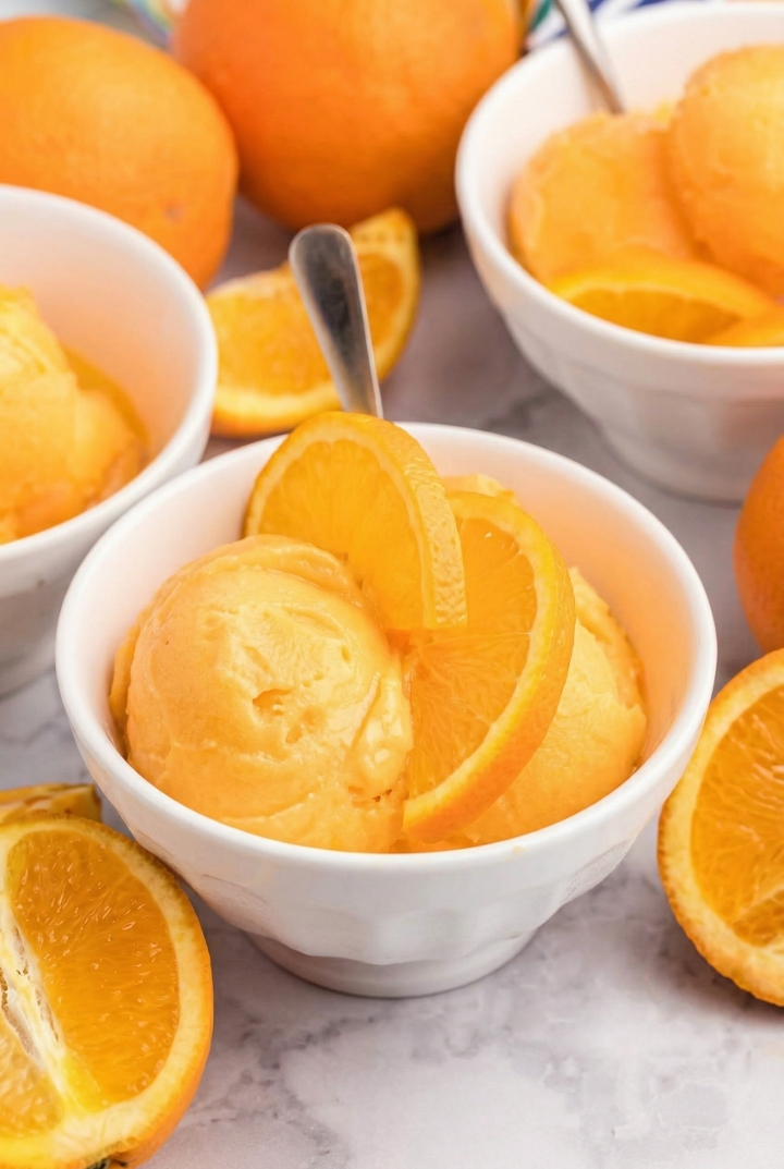 Orange Sherbet (Cone).