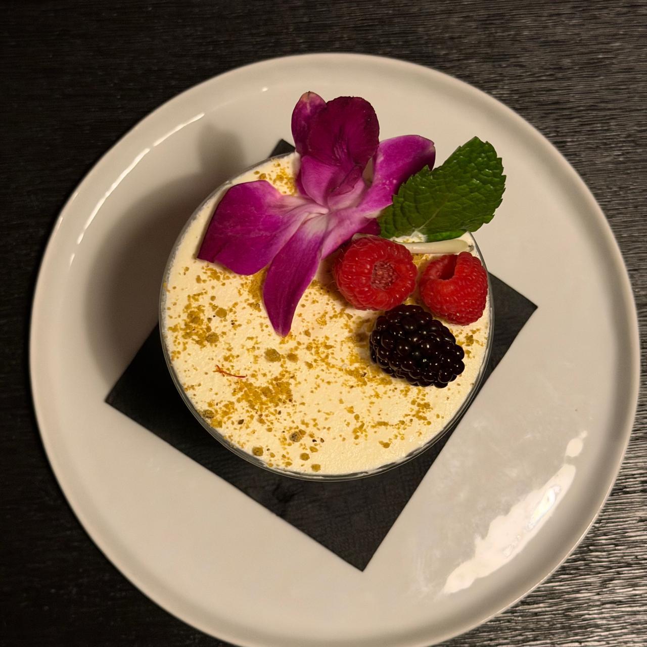 Ras-Misu (Saffron Flavored Tiramisu).