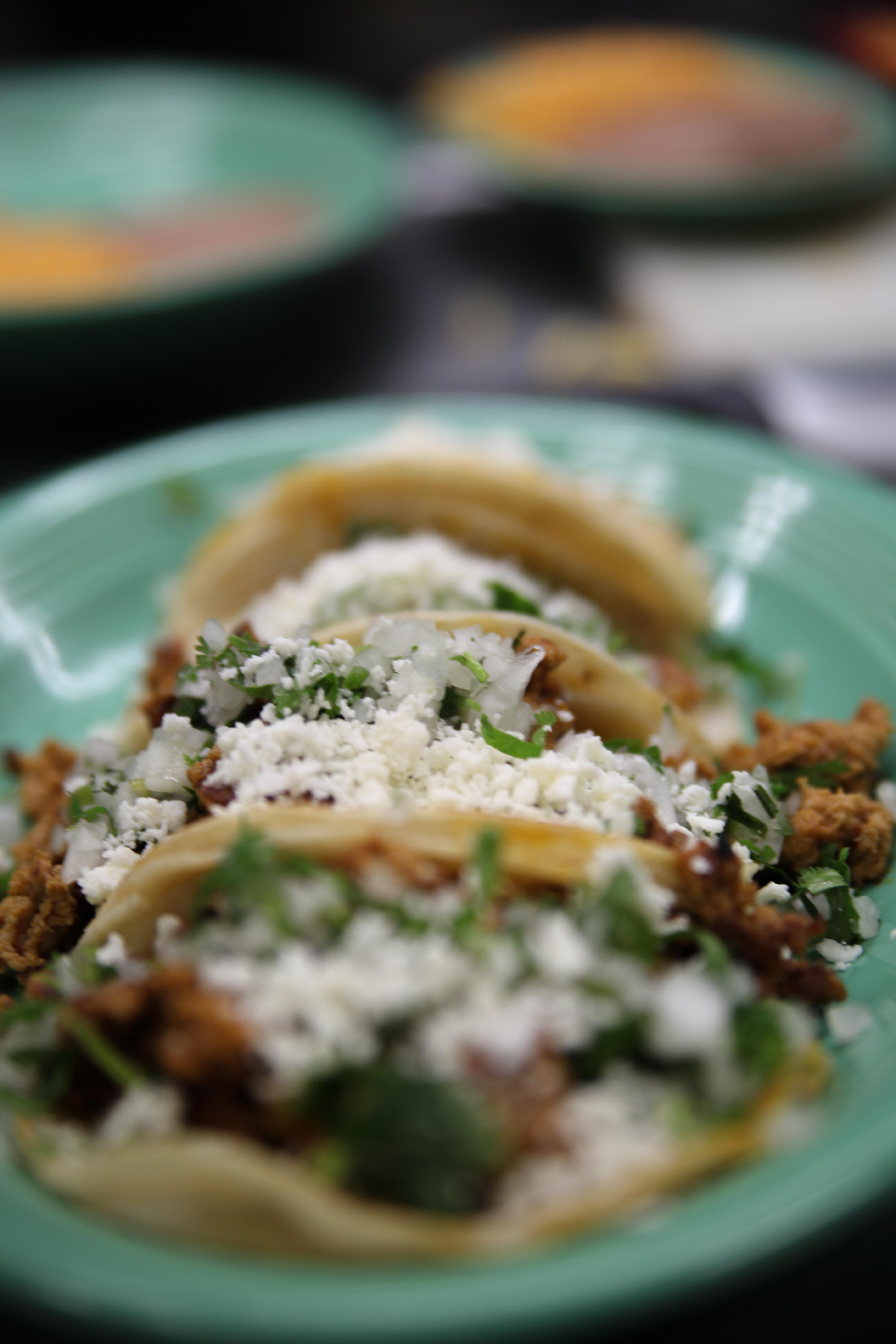 Chorizo Tacos.