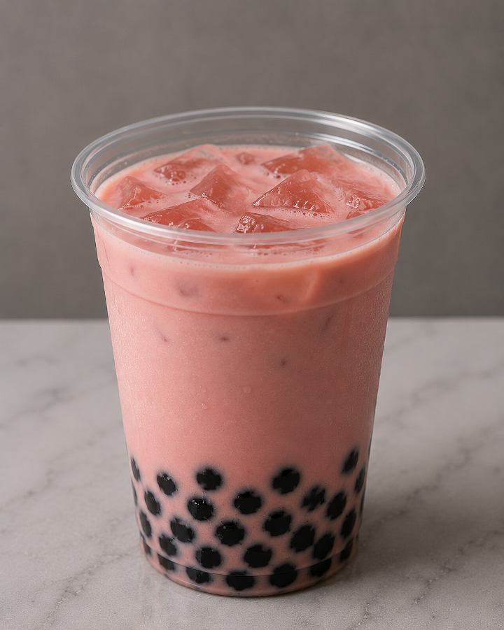 Strawberry Boba Tea.