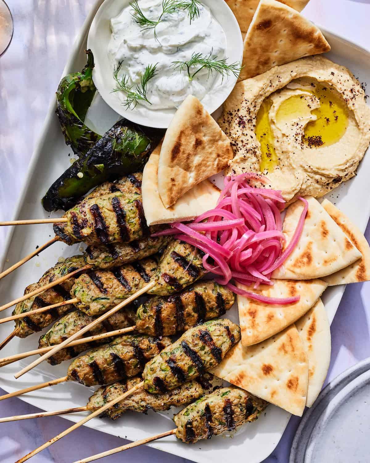 Chicken Kafta Platter.