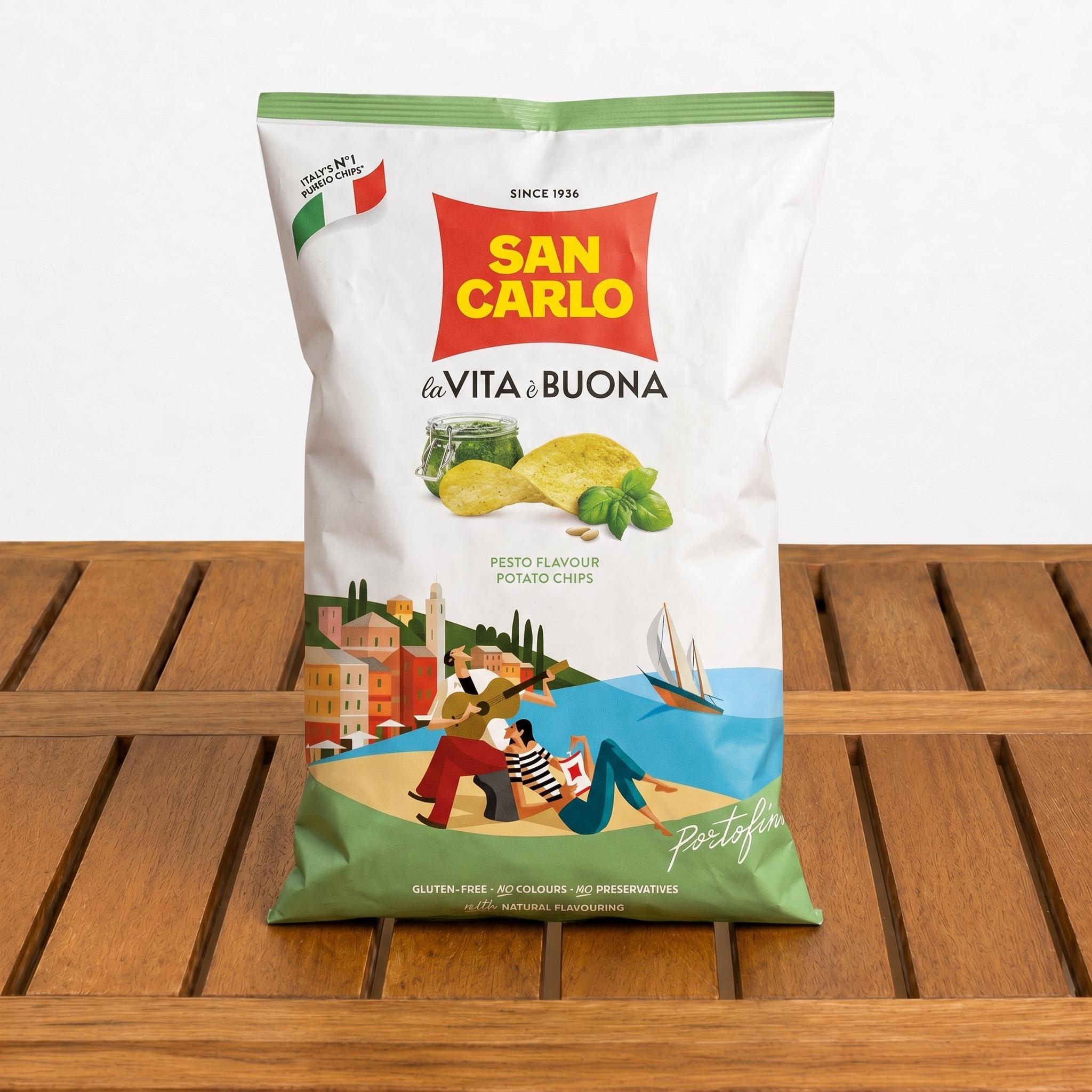 Pesto Potato Chips.