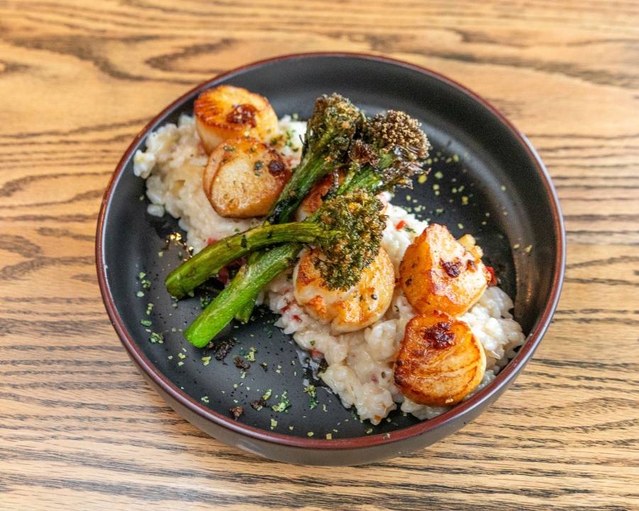 Dinner Seared Sea Scallops.