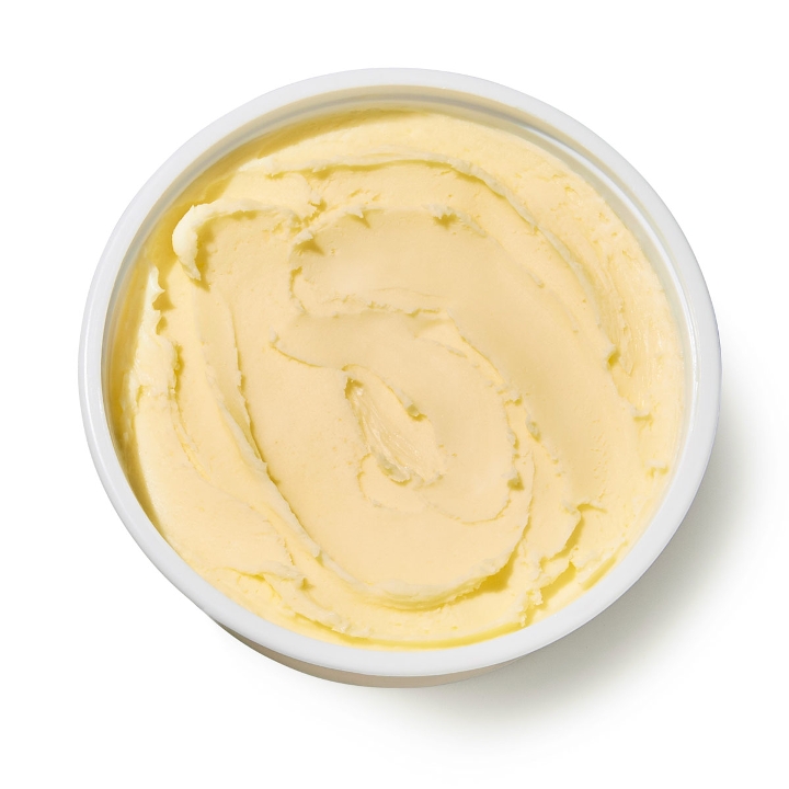Tub of whipped butter.