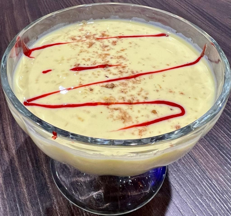 Saffron Rice Pudding.
